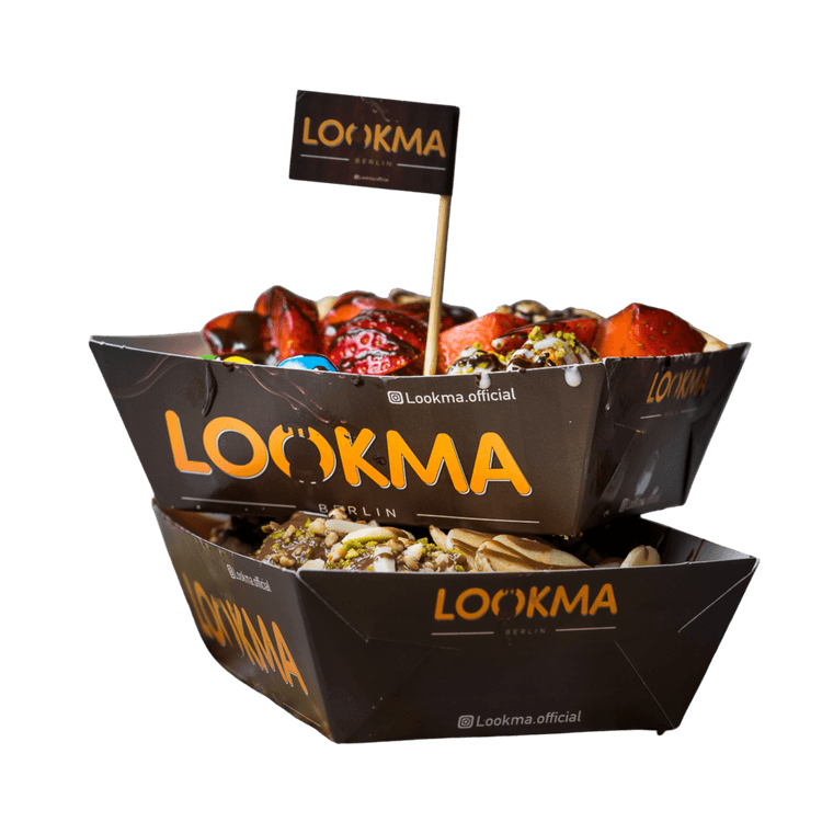 Lookma Box mit Schokofrüchten und Toppings